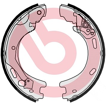 Brembo Bremsbackensatz, Feststellbremse [Hersteller-Nr. S44509] für Land Rover