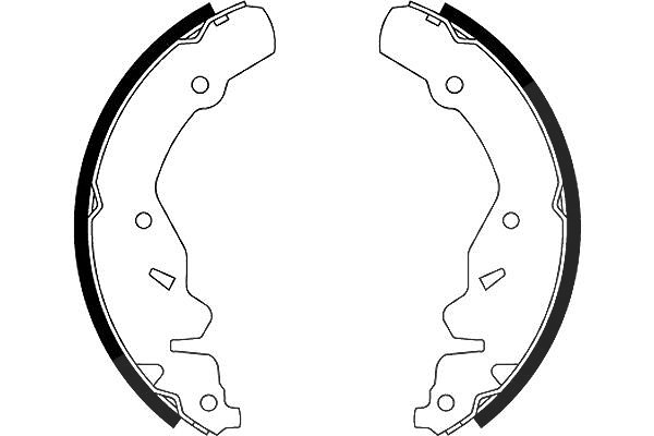 Hella Bremsbackensatz [Hersteller-Nr. 8DB355000-481] für Chrysler