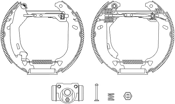 Hella Bremsbackensatz [Hersteller-Nr. 8DB355004-271] für Fiat, Lancia