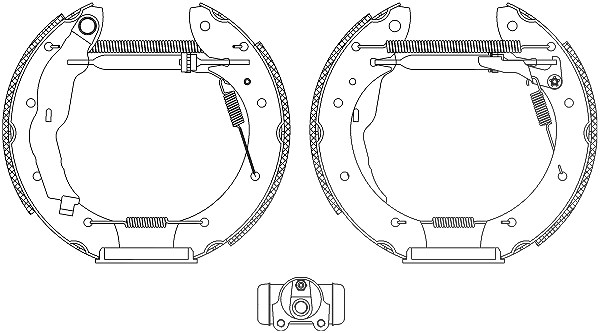 Hella Bremsbackensatz [Hersteller-Nr. 8DB355004-321] für Renault