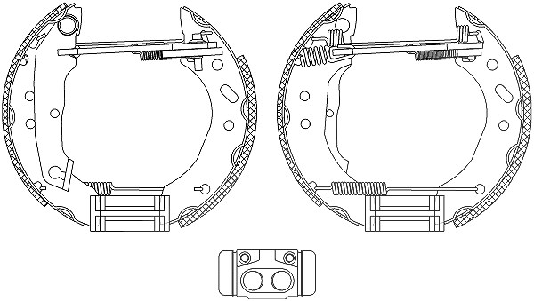 Hella Bremsbackensatz [Hersteller-Nr. 8DB355005-011] für Ford