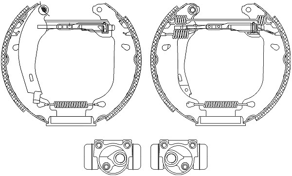 Hella Bremsbackensatz [Hersteller-Nr. 8DB355003-901] für Citroën