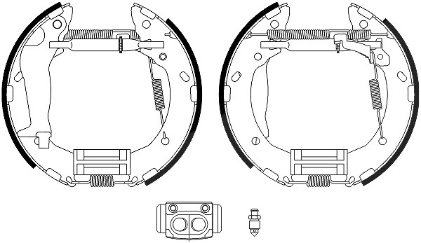 Hella Bremsbackensatz [Hersteller-Nr. 8DB355022-611] für Hyundai