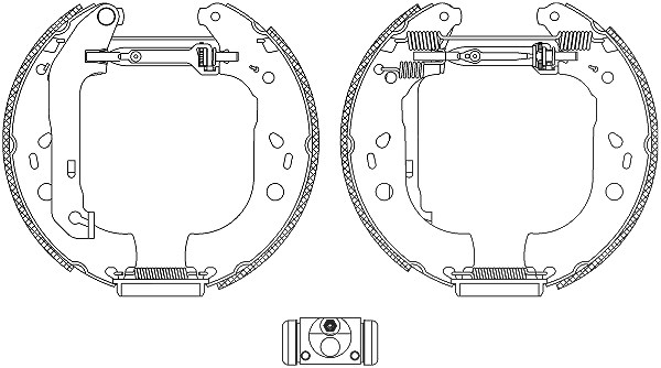 Hella Bremsbackensatz [Hersteller-Nr. 8DB355005-101] für Ford