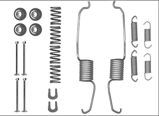 Hella Zubehörsatz, Bremsbacken [Hersteller-Nr. 8DZ355206-091] für Toyota
