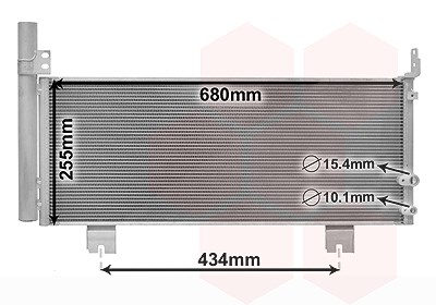 Van Wezel Kondensator, Klimaanlage [Hersteller-Nr. 56015701] für Lexus