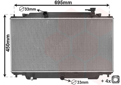 Van Wezel Kühler, Motorkühlung [Hersteller-Nr. 27012703] für Mazda