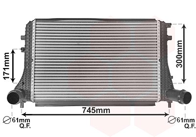 Van Wezel Ladeluftkühler [Hersteller-Nr. 58004377] für VW