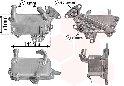 Van Wezel Ölkühler, Automatikgetriebe [Hersteller-Nr. 58013705] für Audi, Skoda, VW