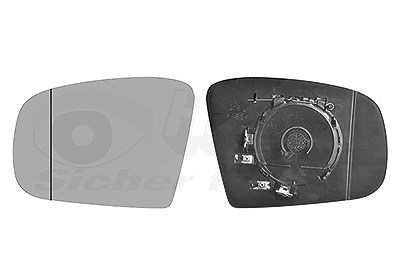 Van Wezel Spiegelglas, Außenspiegel [Hersteller-Nr. 3086837] für Mercedes-Benz