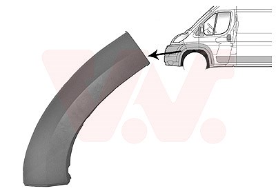 Van Wezel Verbreiterung, Kotflügel [Hersteller-Nr. 1651521] für Fiat, Citroën, Peugeot