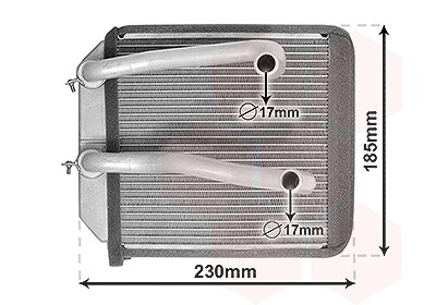 Van Wezel Wärmetauscher, Innenraumheizung [Hersteller-Nr. 32006260] für Mitsubishi