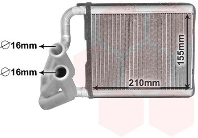 Van Wezel Wärmetauscher, Innenraumheizung [Hersteller-Nr. 83016701] für Hyundai, Kia