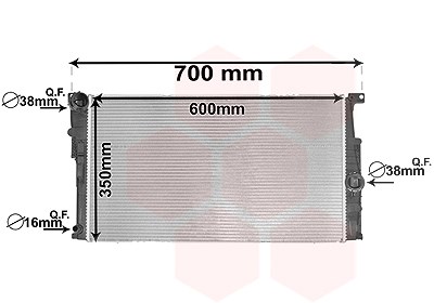 Van Wezel Kühler, Motorkühlung [Hersteller-Nr. 06002453] für BMW