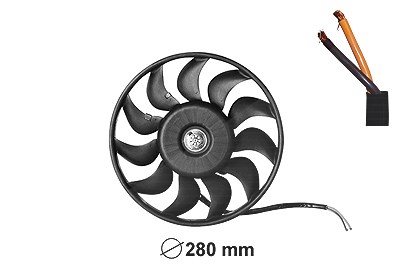 Van Wezel Lüfter, Motorkühlung [Hersteller-Nr. 0325745] für Audi, Seat