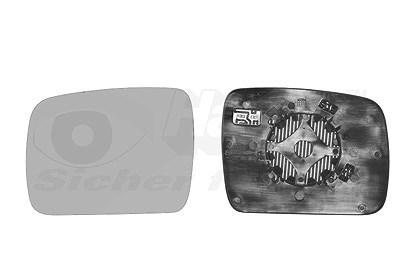 Van Wezel Spiegelglas, Außenspiegel [Hersteller-Nr. 0250837] für Land Rover