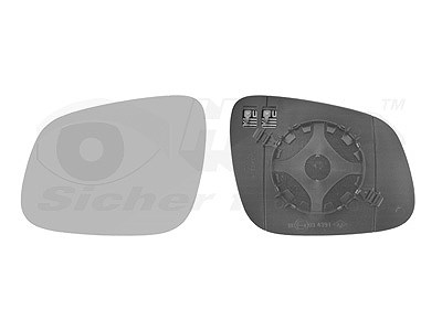 Van Wezel Spiegelglas, Außenspiegel [Hersteller-Nr. 0808837] für Chevrolet