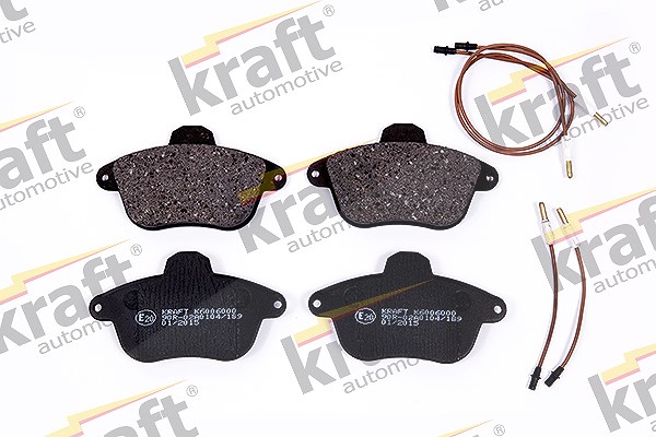 Kraft Automotive Bremsbelagsatz, Scheibenbremse [Hersteller-Nr. 6006000] für Citroën, Renault, Peugeot