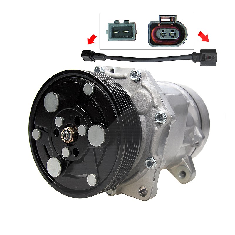 Bestprice Kompressor Klimaanlage -STECKER OVAL/ECK [Hersteller-Nr. 31469279] für VW, Audi, Ford, Seat