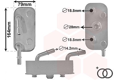 Van Wezel Ölkühler, Automatikgetriebe [Hersteller-Nr. 06003559] für BMW