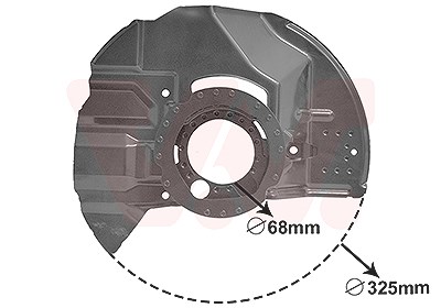 Van Wezel Spritzblech, Bremsscheibe [Hersteller-Nr. 0646371] für BMW