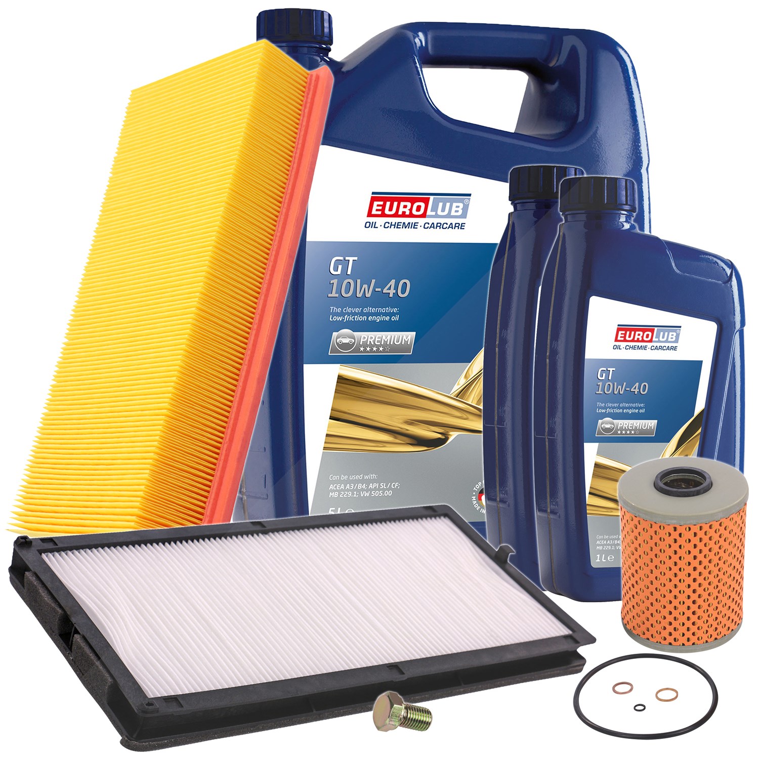 Bestprice Inspektionspaket Filtersatz SET A + 7l ÖL [Hersteller-Nr. 10493734] für BMW