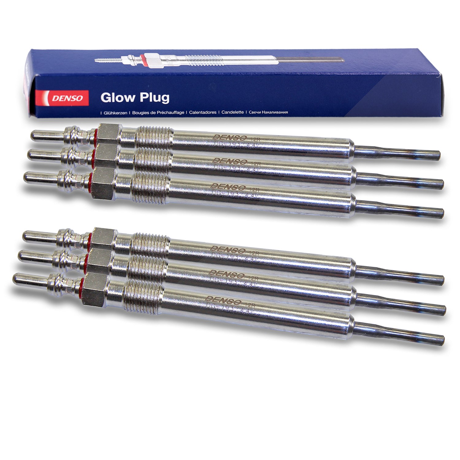 Denso 6x Glühkerze [Hersteller-Nr. DG-193] für Porsche, Audi, VW