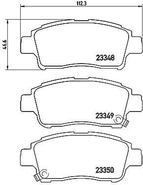 Brembo Bremsbeläge vorne (Satz) [Hersteller-Nr. P83050] für Lifan, Toyota