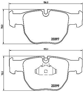 Brembo Bremsbelagsatz, Scheibenbremse [Hersteller-Nr. P44012] für Land Rover