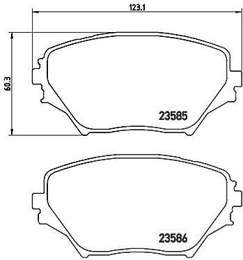 Brembo Bremsbelagsatz, Scheibenbremse [Hersteller-Nr. P83055] für Toyota, Ford Usa