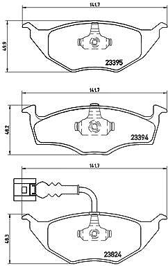 Brembo Bremsbelagsatz, Scheibenbremse [Hersteller-Nr. P85063] für Audi