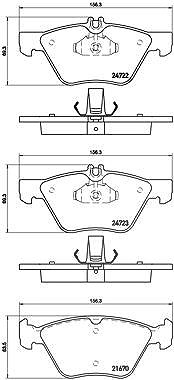Brembo Bremsbelagsatz, Scheibenbremse [Hersteller-Nr. P50075] für Mercedes-Benz