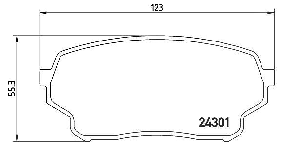 Brembo Bremsbelagsatz, Scheibenbremse [Hersteller-Nr. P79019] für Suzuki