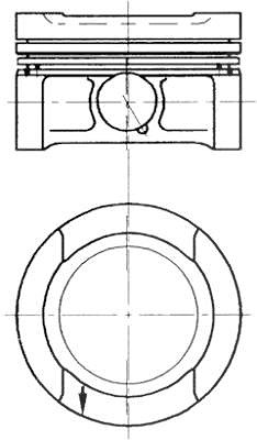 Kolbenschmidt Kolben [Hersteller-Nr. 94503710] für VW, Seat, Skoda, Audi