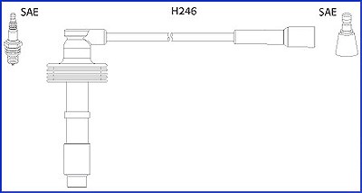 Hüco Zündleitungssatz [Hersteller-Nr. 134560] für Renault, Volvo