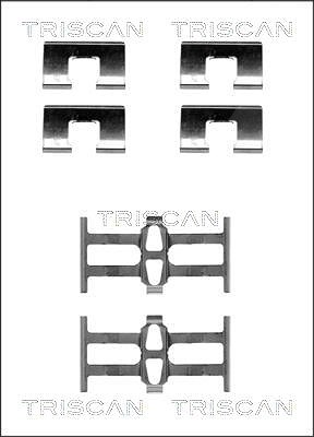 Triscan Zubehörsatz, Scheibenbremsbelag [Hersteller-Nr. 8105401614] für Suzuki, Fiat, Honda, Rover