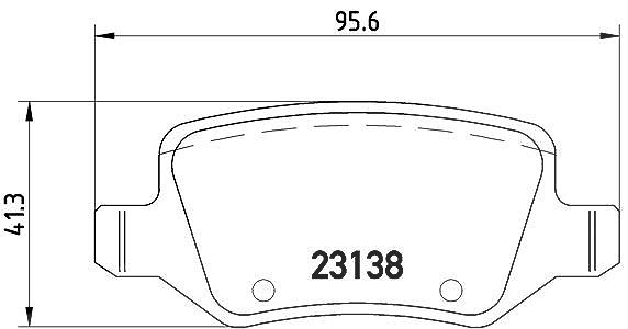 Brembo Bremsbeläge hinten (Satz) [Hersteller-Nr. P50058] für Mercedes-Benz