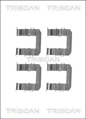 Triscan Zubehörsatz, Scheibenbremsbelag [Hersteller-Nr. 8105431624] für Fiat, Hyundai, Kia