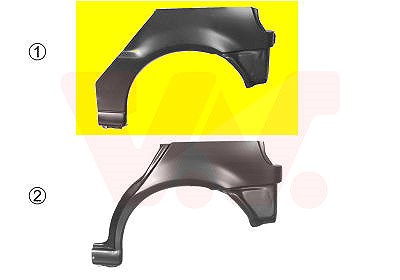 Van Wezel Radlauf, hinten [Hersteller-Nr. 5824146] für VW