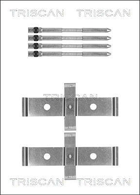 Triscan Zubehörsatz, Scheibenbremsbelag [Hersteller-Nr. 8105121570] für Renault, Alfa Romeo