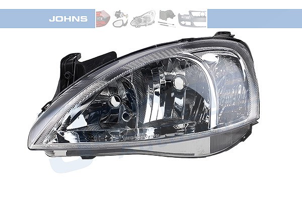 Johns Scheinwerfer H7/H7, mit Stellmotor Typ AL/Bosch [Hersteller-Nr. 555609-3] für Opel