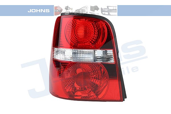 Johns Heckleuchte weiß/rot ohne Lampenträger [Hersteller-Nr. 955587-1] für VW