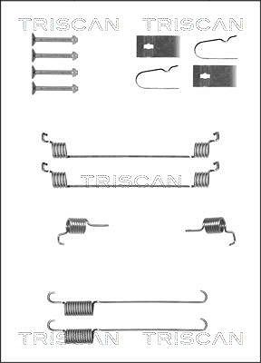 Triscan Zubehörsatz, Bremsbacken [Hersteller-Nr. 8105102617] für Nissan, Suzuki