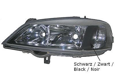 Van Wezel Scheinwerfer H7/HB3 elektr LWR schwarz o. Stellmot [Hersteller-Nr. 3742967] für Opel