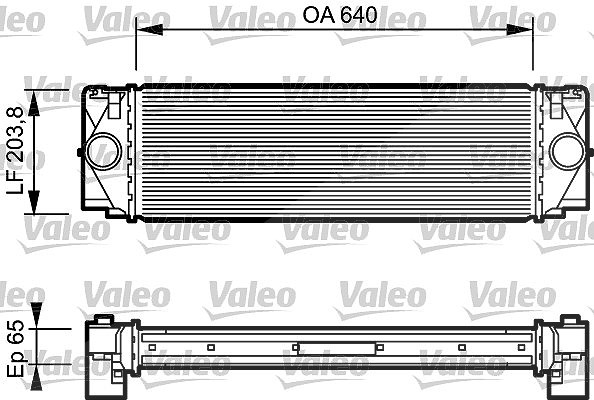Valeo Ladeluftkühler [Hersteller-Nr. 817994] für Mercedes-Benz