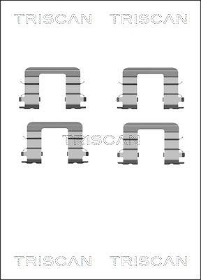 Triscan Zubehörsatz, Scheibenbremsbelag [Hersteller-Nr. 8105181007] für Kia, Mitsubishi