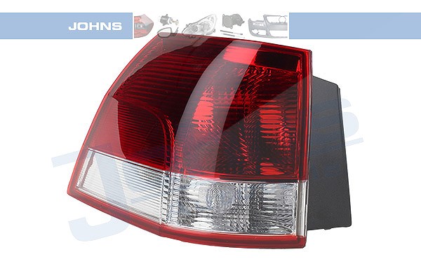 Johns Heckleuchte außen, Blinker weiß, ohne Lampenträger [Hersteller-Nr. 551687-5] für Opel