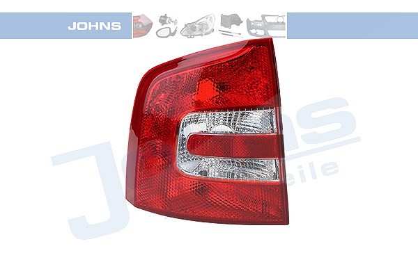 Johns Heckleuchte, Blinker weiß, ohne Lampenträger [Hersteller-Nr. 712187-3] für Skoda