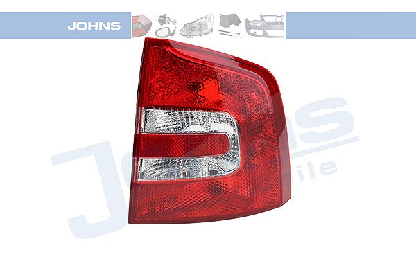 Johns Heckleuchte, Blinker weiß, ohne Lampenträger [Hersteller-Nr. 712188-3] für Skoda