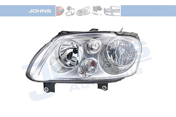 Johns Scheinwerfer H7/H7, chrom, mit Stellmotor [Hersteller-Nr. 955509] für VW